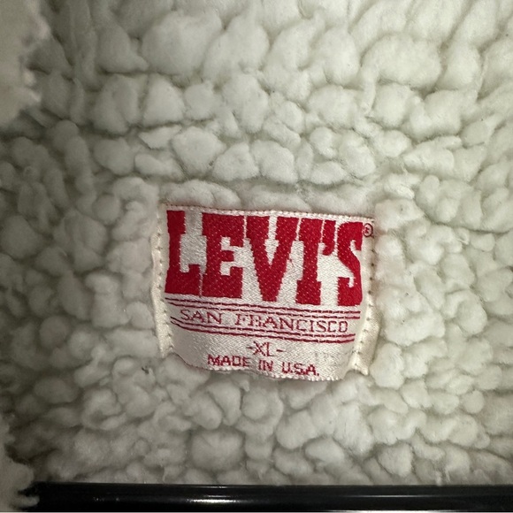 Levis Vintage Sherpa Lined Jacket Size XL - Picture 4 of 9